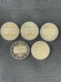 Set of 2 euro 2020 Germany Brandenburg, mint marks A D F D J, complete set