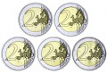 Набор 2 евро 2020 Германия, Бранденбург, дворы A D F D J, полный комплект