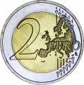 2 евро 2022 Германия, Федеральная земля Тюрингия, замок Вартбург, двор F
