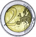 2 евро 2022 Германия, Федеральная земля Тюрингия, замок Вартбург, двор J
