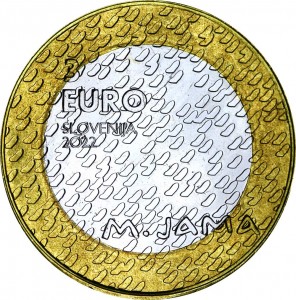 3 euro 2022 Slowenien, 150 Jahre Geburtstag der Künstlerin Matija Grube