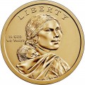 1 dollar 2022 USA Sacagawea, Eli Parker Tonawanda Seneca (colorized)