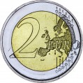 2 евро 2022 Германия, 35-летие программы Эразмус Erasmus, двор D