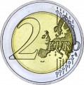 2 евро 2022 Германия, 35-летие программы Эразмус Erasmus, двор F