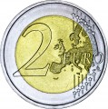 2 евро 2022 Германия, 35-летие программы Эразмус Erasmus, двор J