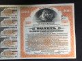 Билет облигация в 200 рублей 1917 г. Государственный внутренний 4 1/2 % выигрышный заем