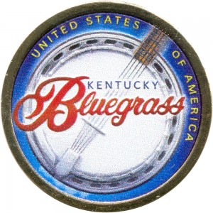 1 Dollar 2022 USA, American Innovation, Kentucky, Bluegrass-Musik  (farbig)