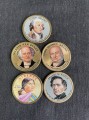 1 dollar coins, Sacagawea and the presidents of the United States colored, sale in one lot.