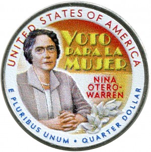 25 cent Quarter Dollar 2021 USA Amerikanische Frauen, Nina Otero-Warren (farbig)