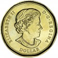 1 доллар 2021 Канада 125 лет золотой лихорадке на Клондайке