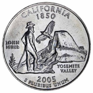 25 центов 2005 США Калифорния (California) двор D