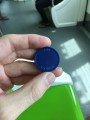 Subway token, metro, Kuala Lumpur, Malaysia, blue plastic