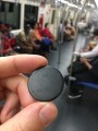U-Bahn-Token, metro, Bangkok, Thailand, schwarz