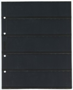 Pack of 5 sheets. Sheet for stamps, 5 rows, size OPTIMA, double-sided, LBCh5-O, SOMS