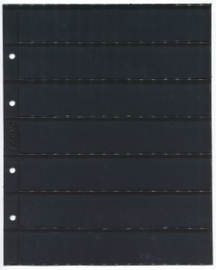 Pack of 5 sheets. Sheet for stamps, 7 rows, size OPTIMA, double-sided, LBCh7-O, SOMS