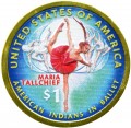 1 dollar 2023 USA Sakagaveya, Maria Tolchif, Indians in ballet (farbig)