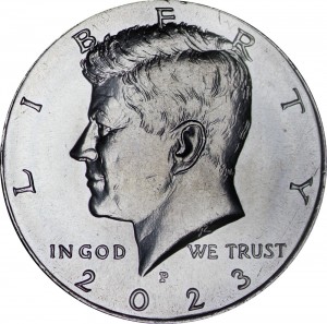 50 cents (Half Dollar) 2023 USA Kennedy mint mark P