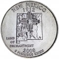 25 центов 2008 США Нью-Мексико (New Mexico) двор P