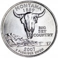 25 центов 2007 США Монтана (Montana) двор P