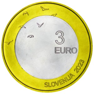 3 евро 2023 Словения, 110 лет со дня рождения словенского писателя Бориса Пахора