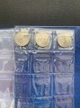  Abwertung - Album für Münzen, 120 Münzen, 8 Blatt, 35x35 mm AM-120 (blau) 