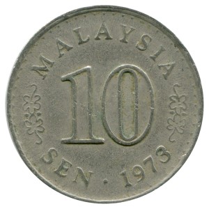 10 сен 1967-1988 Малайзия, из обращения