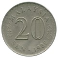 20 sen 1967-1988 Malaysia, aus dem Verkehr
