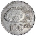 100 крон 1995-2011 Исландия, Морской воробей, из обращения
