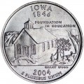 25 центов 2004 США Айова (Iowa) двор P