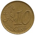 10 центов 1999-2006 Испания, регулярный чекан, из обращения