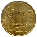 10 центов 2009-2023 Словакия, регулярный чекан, из обращения