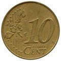 10 центов 1999-2006 Бельгия регулярный чекан, из обращения