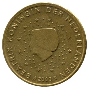 10 центов 1999-2006 Нидерланды, регулярный чекан, из обращения