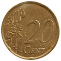 20 cents 1999-2006 Spain, regular mintage, from circualtion
