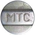 MTS telephone token white, smooth, Russia