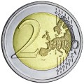 2 евро 2024 Люксембург, 100 лет введения в обращения монет с изображением литейщика