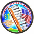 1 dollar 2024 USA Sakagaveya, Indisches Staatsbürgerschaftsgesetz (farbig)