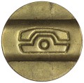 Telephone token SAINT PETERSBURG, brass, from circulation