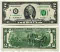 2 доллара 2013 США (B - Нью-Йорк), банкнота, хорошее качество XF