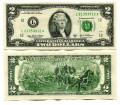 2 dollars 2003 USA (L - San Francisco), Banknote, from circulation