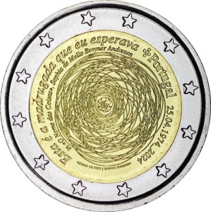 2 euro 2024 Portugal, Liberty, 50 years of revolution April 25, 1974