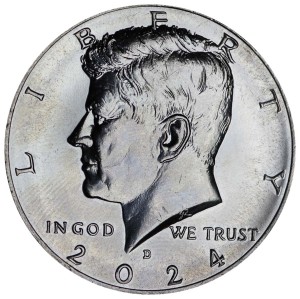 50 cent Half Dollar 2024 USA Kennedy Minze D