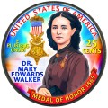 25 центов 2024 США, Американские женщины, номер 13, Мэри Эдвардс Уокер (цветная)