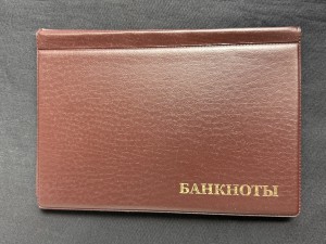 Abwertung - Album für Banknoten, 24 Blatt, Zelle 177x90 mm (braun)