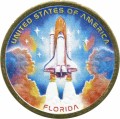 1 Dollar 2025 USA, Innovation, Florida, NASA-Raumschiff (farbig)