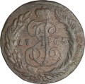 5 kopecks 1765 SM - rare, Russland, Katharina 2, Buchstabe C ist groß, Zustand auf dem Foto