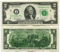 2 USA dollars 2017 (I - Minneapolis), banknote, from circulation
