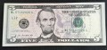 5 dollars 2013 USA, banknote from circulation