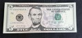 5 dollars 2017 USA, banknote from circulation