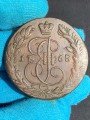 5 копеек 1768 ЕМ Россия, Екатерина 2, новый орел, состояние на фото U.9.12